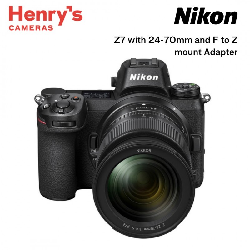NIKON Z7 W/ 24-70MM & FTZ (F to Z mount adapter) THDH